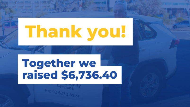 Thank you! Together we raised $6,736.40.